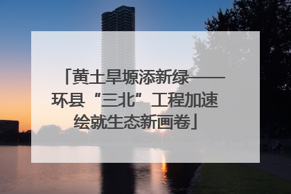 黄土旱塬添新绿——环县“三北”工程加速绘就生态新画卷