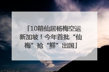 10箱仙居杨梅空运新加坡！今年首批“仙梅”抢“鲜”出国