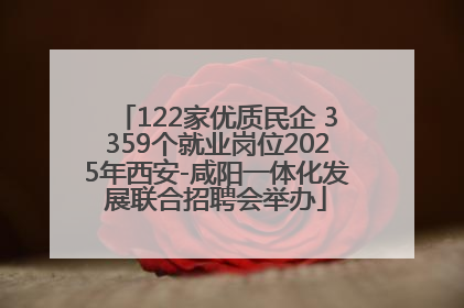 122家优质民企 3359个就业岗位2025年西安-咸阳一体化发展联合招聘会举办