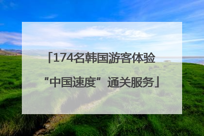 174名韩国游客体验“中国速度”通关服务