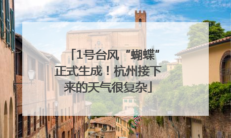 1号台风“蝴蝶”正式生成！杭州接下来的天气很复杂