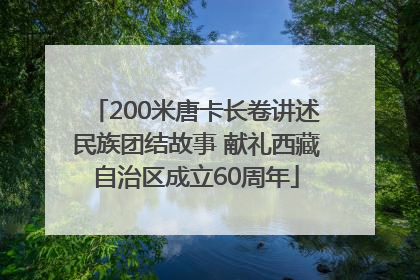 200米唐卡长卷讲述民族团结故事 献礼西藏自治区成立60周年