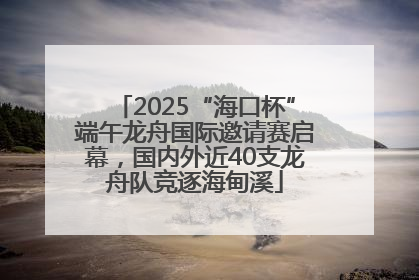 2025“海口杯”端午龙舟国际邀请赛启幕，国内外近40支龙舟队竞逐海甸溪