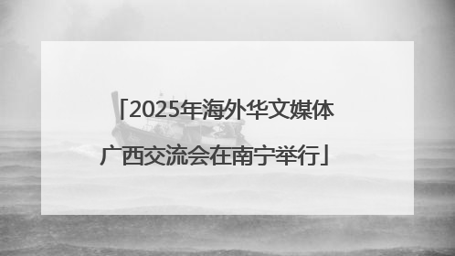 2025年海外华文媒体广西交流会在南宁举行