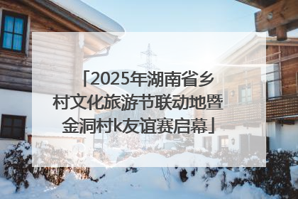 2025年湖南省乡村文化旅游节联动地暨金洞村k友谊赛启幕