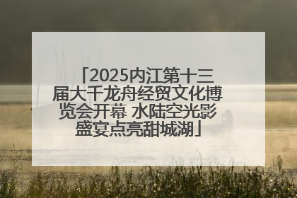 2025内江第十三届大千龙舟经贸文化博览会开幕 水陆空光影盛宴点亮甜城湖