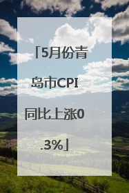 5月份青岛市CPI同比上涨0.3%
